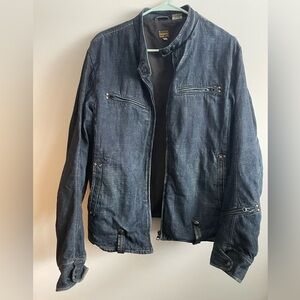 G-STAR RAW- Motor JKT motorcycle denim jacket size large